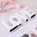 Large Resin Sculpture of White Love Letters